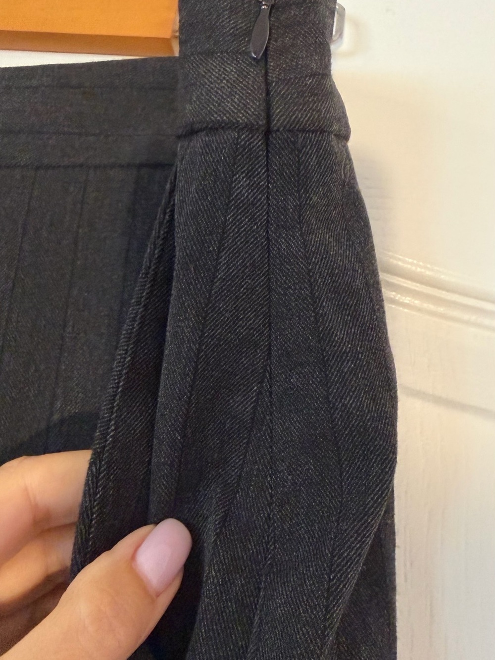 NWT ZARA Dark Grey Pinstripe Tailored Dress Pants Size XL - Picture 6 of 14